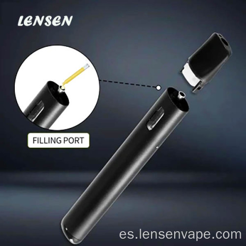 Capacidad de líquido 1.0 ml relleno de olor sin olor negro más seguro e-cig-e-cig